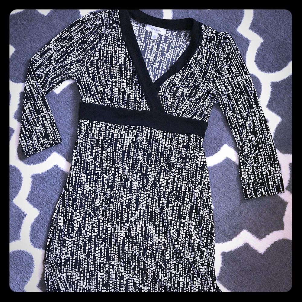 Black and white dress